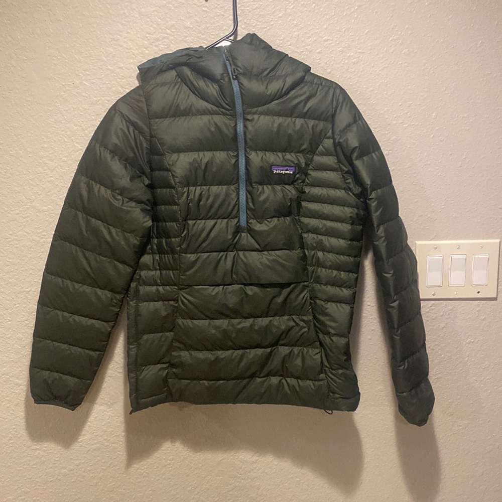 Patagonia Puffy Anorak Jacket - Dark Green